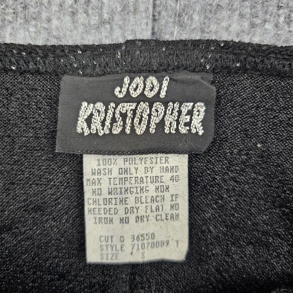 Vintage Jodi Kristopher Dress Womens Small Glitter 90s Glam Goth Romantic Prom - Picture 5 of 7